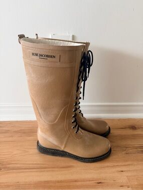 ILSE JACOBSEN HORNBAEK knee high rubber boots size 40